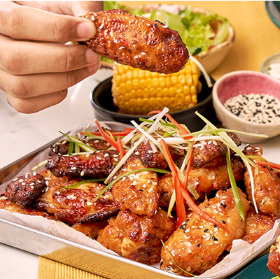 American Ranch BBQ Chicken Wings